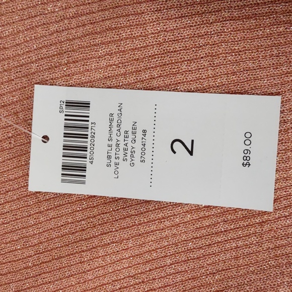 Chico's "Gypsy Queen" Shimmer Cardigan Sweater - Picture 6 of 8